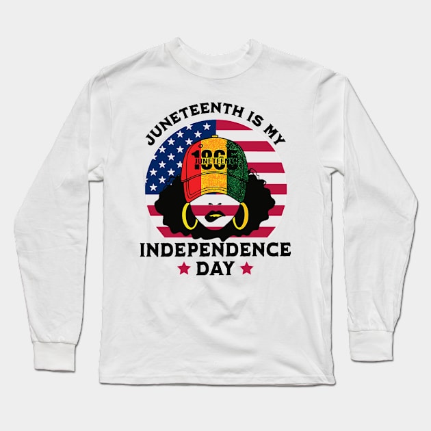 Juneteenth-Is-My-Independence-Day Long Sleeve T-Shirt by Junalben Mamaril